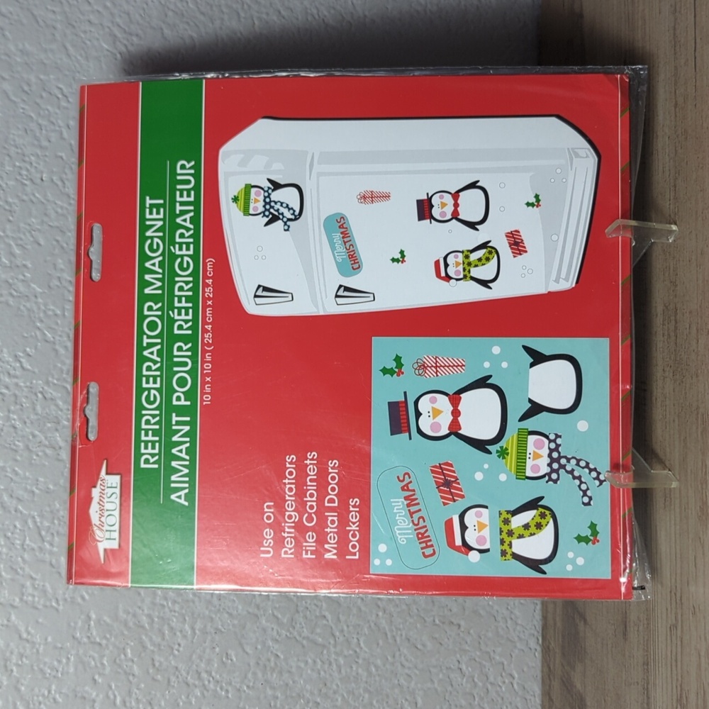 New Christmas House Refrigerator Magnets  Penguins